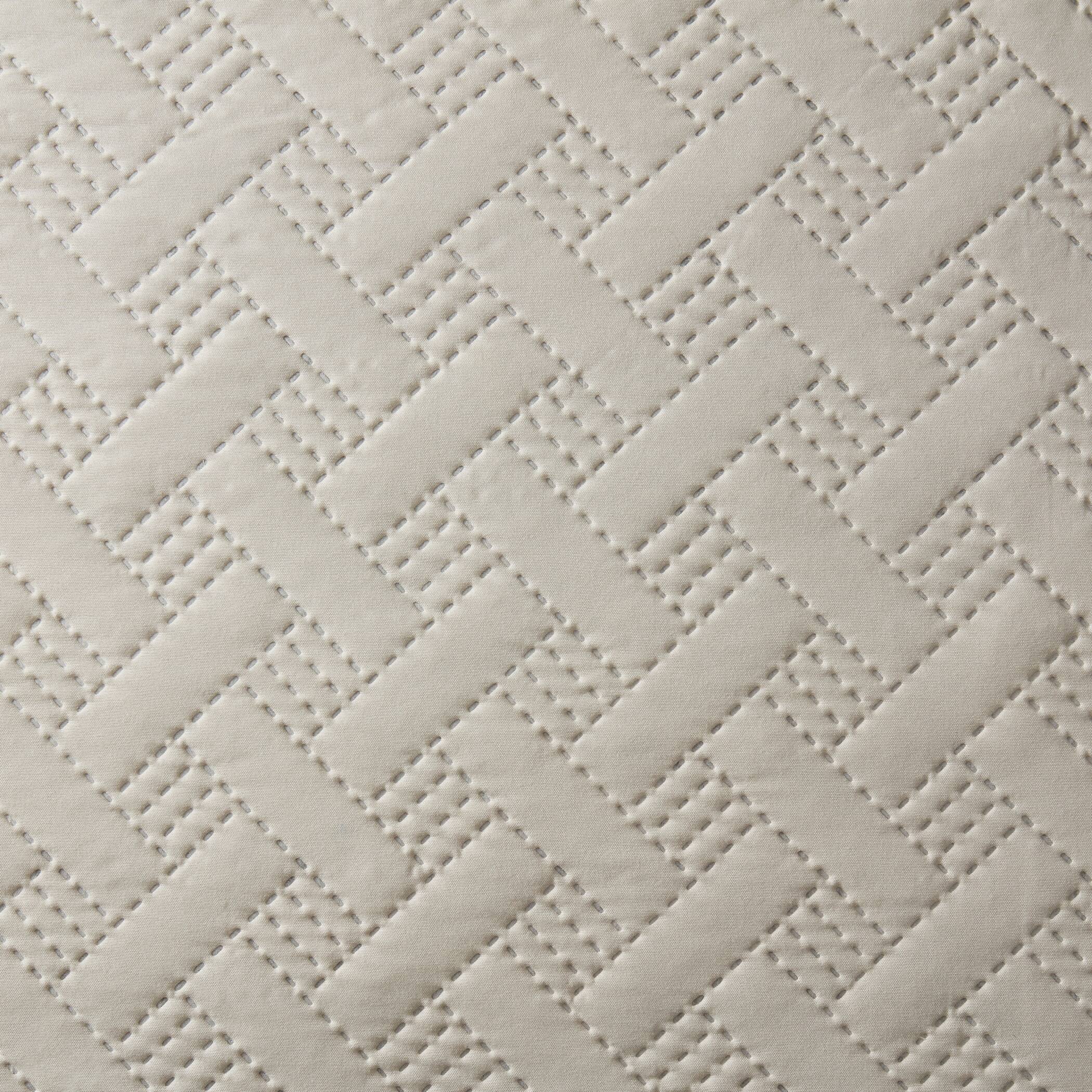 Back. Dan River - Dan River 2 Piece Basket Pinsonic 1 quilt 1 sham - Oatmeal.