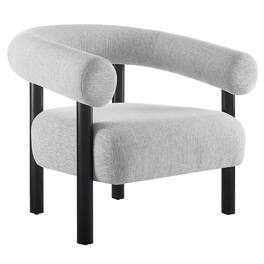 Sable Upholstered Fabric Armchair by Modway - Black