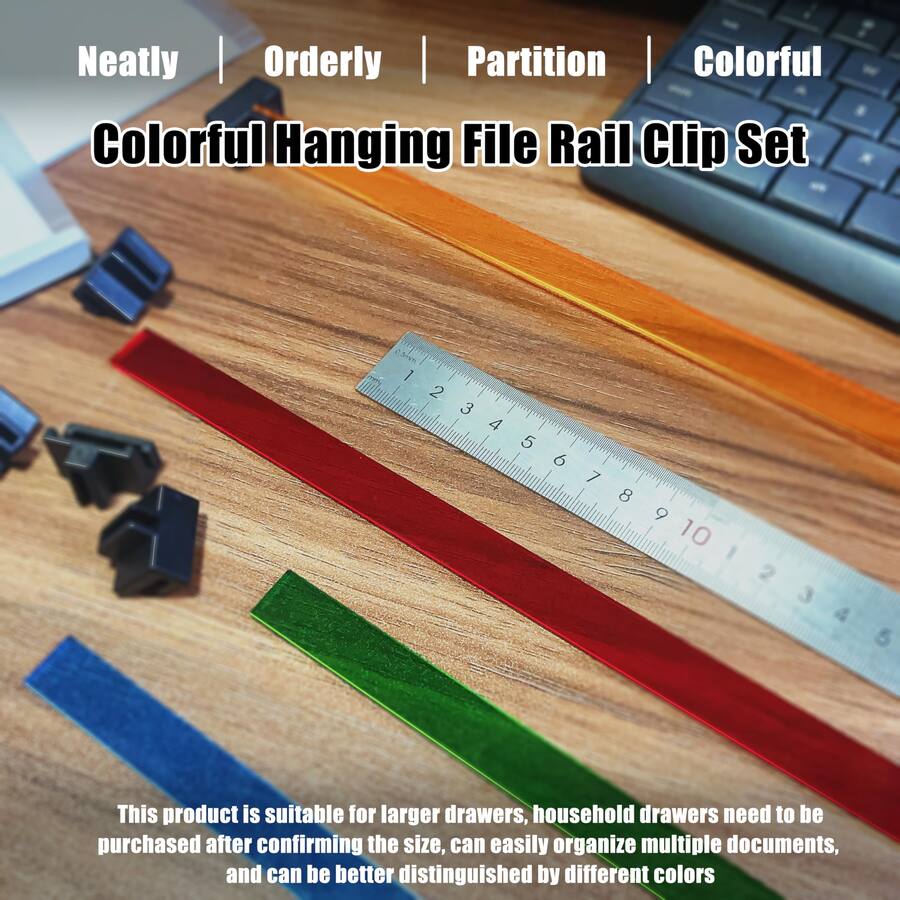 Dapper Styles anging File Rail And 24 Clip Set Rails System Keeping ...