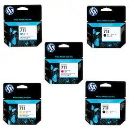 HP - 711 2x Black, 3x Yellow, 3x Cyan, 3x Magenta Cartridge Set
