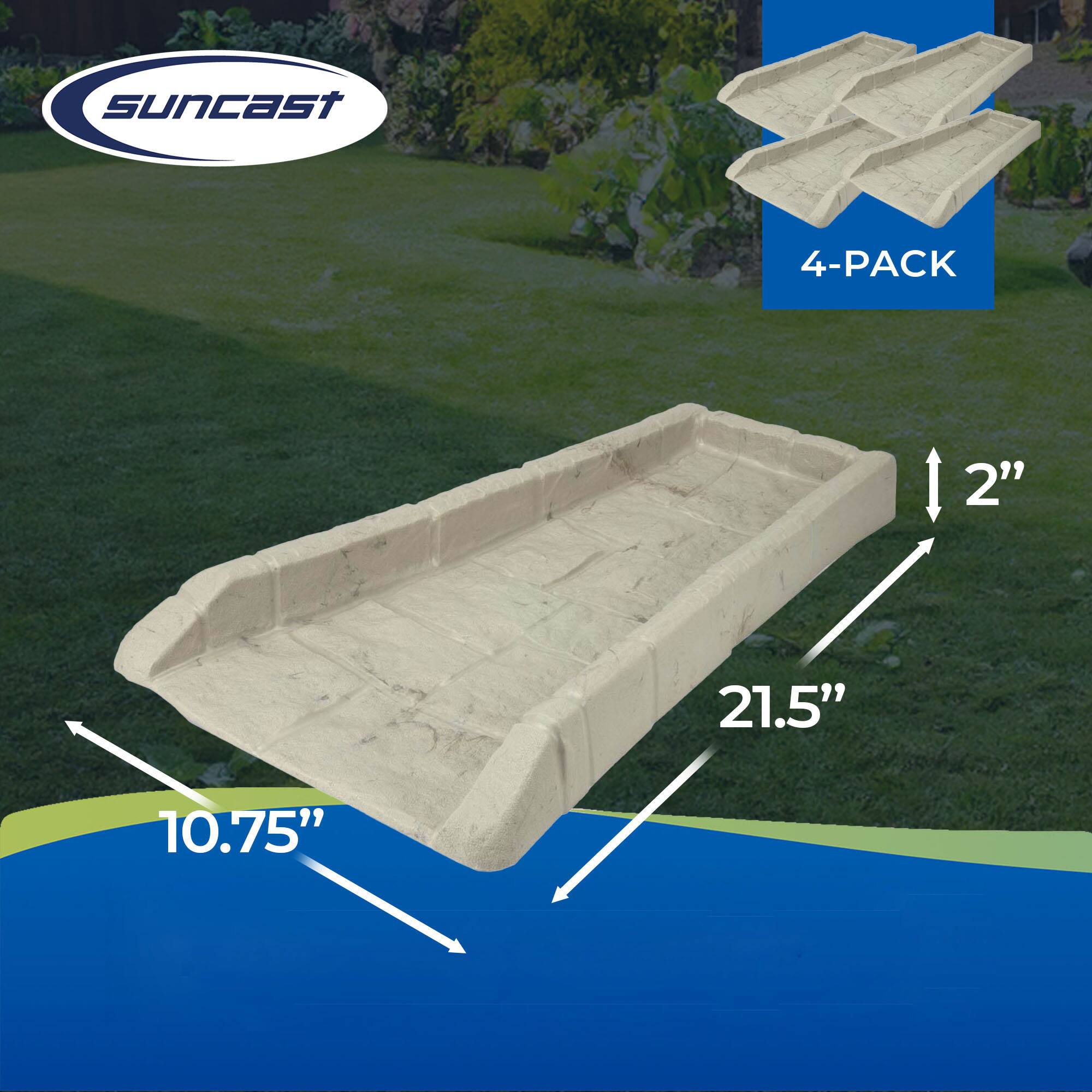 Suncast 4-Pack 2" 21.5" 10.75"