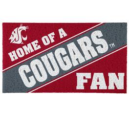 Evergreen Enterprises - Washington State Cougars 16" x 28" Coir Logo Doormat - Multicolor
