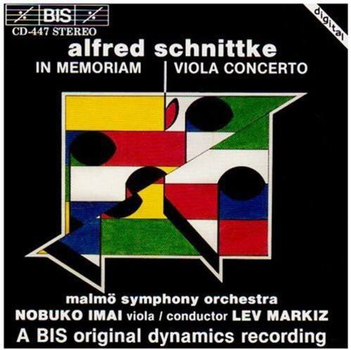 BIS CD-447 STEREO  
digitar  
alfred schnittke  
IN MEMORIAM  
VIOLA CONCERTO  

malmö symphony orchestra  
NOBUKO IMAI viola / conductor LEV MARKIZ  
A BIS original dynamics recording