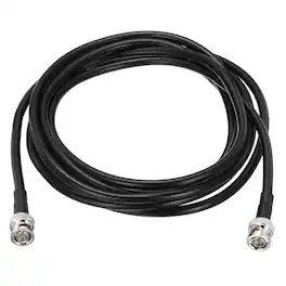 Unique Bargains - 6G-SDI BNC M/M 75 Ohm RG59 Coaxial Video Jumper Cable for Camera Surveillance, Supports HD-SDI/3G/6G-SDI/4K/8K - Black