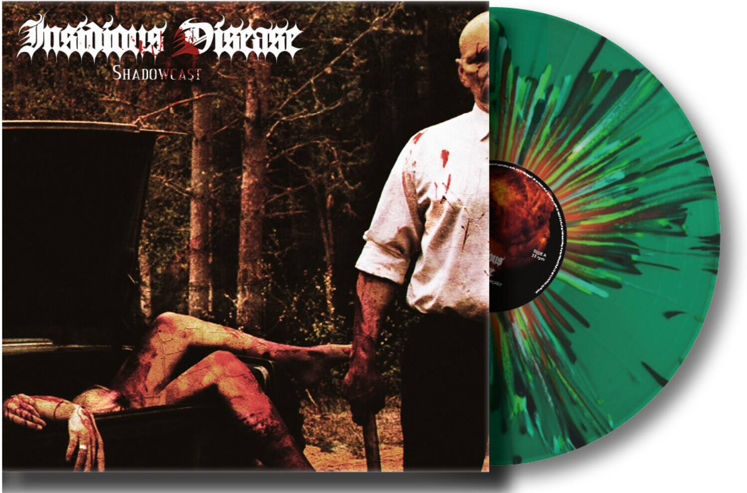 Insidious Disease - Shadowcast - Splatter Green Vinyl   - VINYL LP