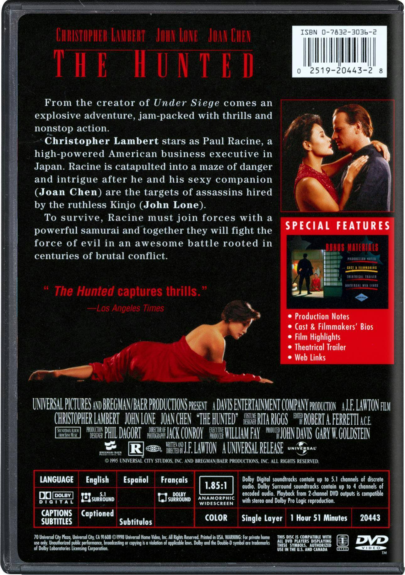 Back. The Hunted   - DVD.