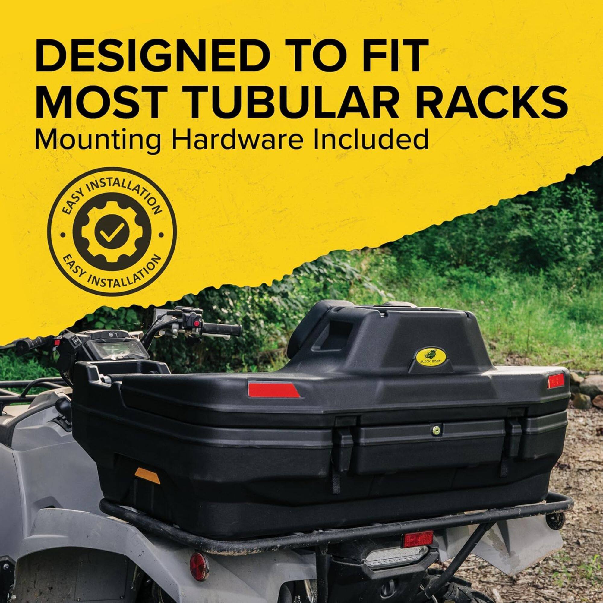 DESIGNED TO FIT MOST TUBULAR RACKS  
Mounting Hardware Included  
EASY INSTALLATION