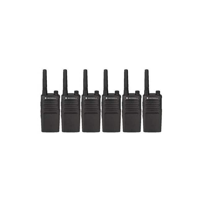 6 Pack of Motorola RMM2050 Two way Radio Walkie Talkies - Black