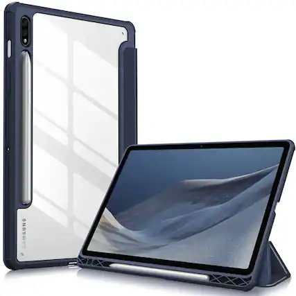 Front. Kitcheniva - Heavy Duty Shockproof Case For Samsung Galaxy Tab S8 11 2022 And Tab S7 2020 Navy - Navy.