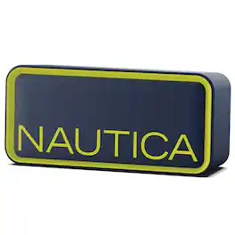 Nautica - SP100 True Wireless Outdoor Speaker, IPX5 Waterproof Bluetooth Speaker with 2-Hour Quick Charge & 30-Day Standby - Navy-Yellow