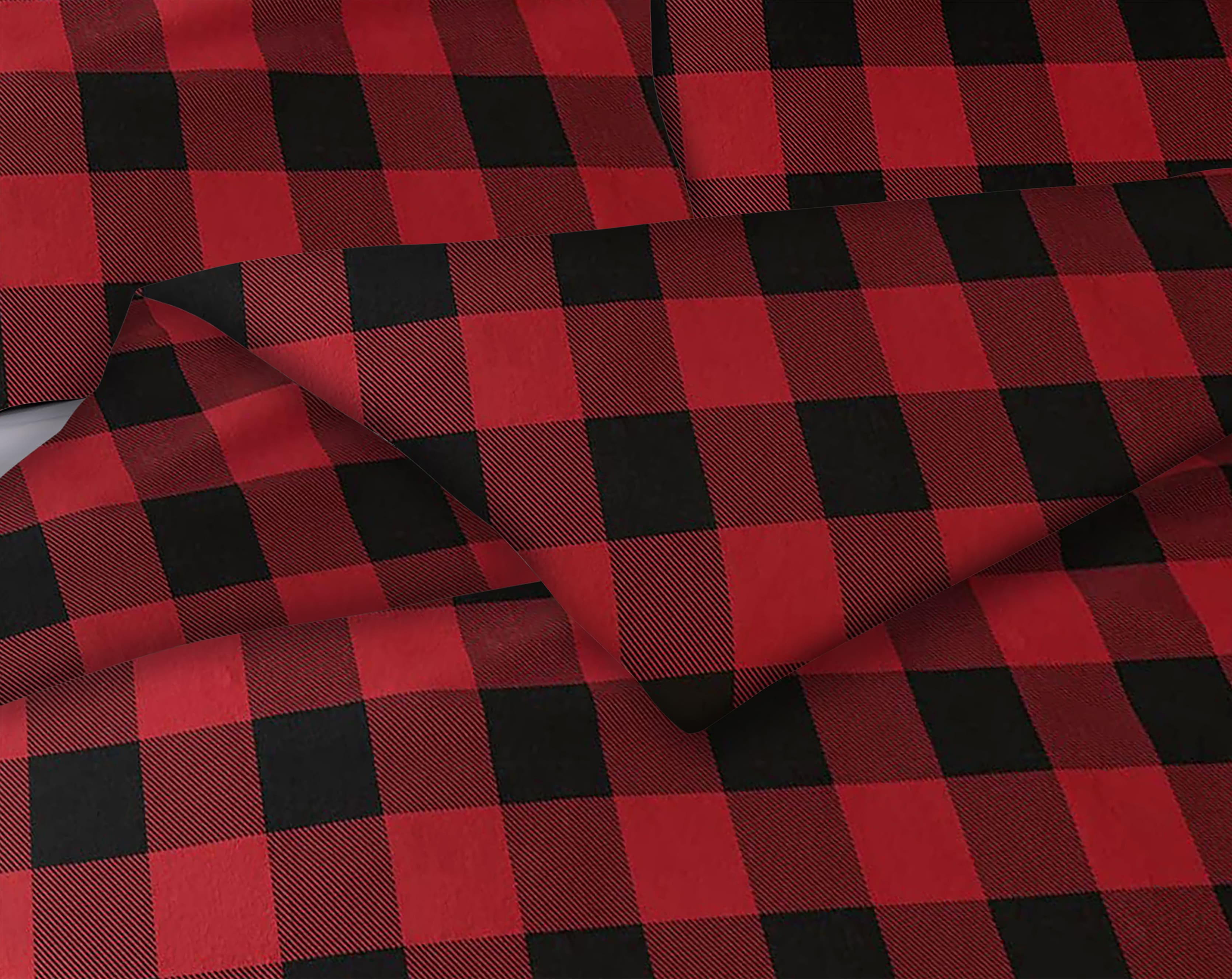 Bibb Home - 3-Piece Heavyweight Flannel Duvet Cover Set - Red Check price history on PriceWatchPro