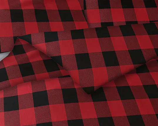 Front. Bibb Home - Bibb Home 3-Piece Heavyweight Flannel Duvet Cover Set - Red Check.