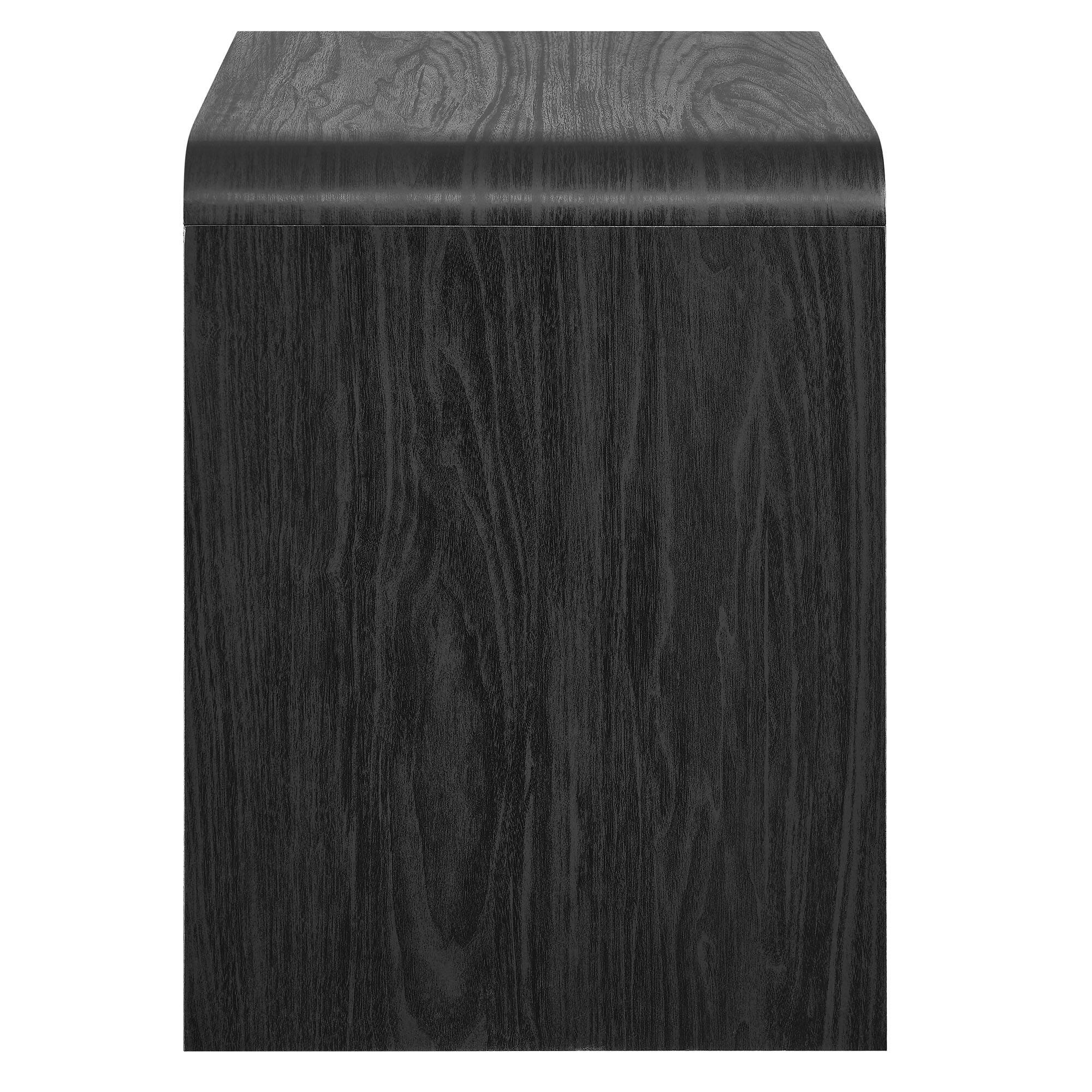 Alt View 2. Modway - Toscana 1-Drawer Nightstand by Modway - Black.