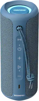 FINEAK - Waterproof Bluetooth Speakers 36W Portable Speaker with Stereo Sound Bass - Blue