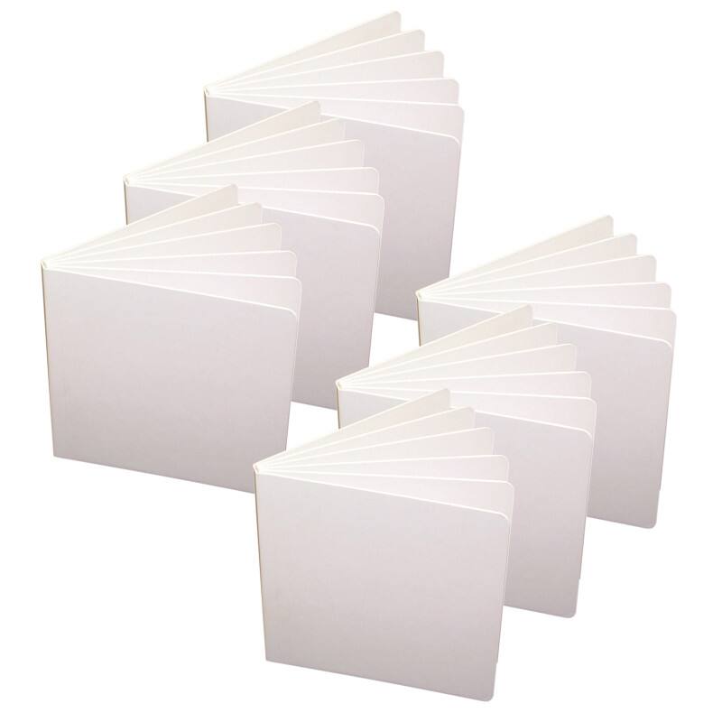 ASHLEY PRODUCTIONS - Blank Chunky Board Book, White, Pack of 6 - 5" x 5"