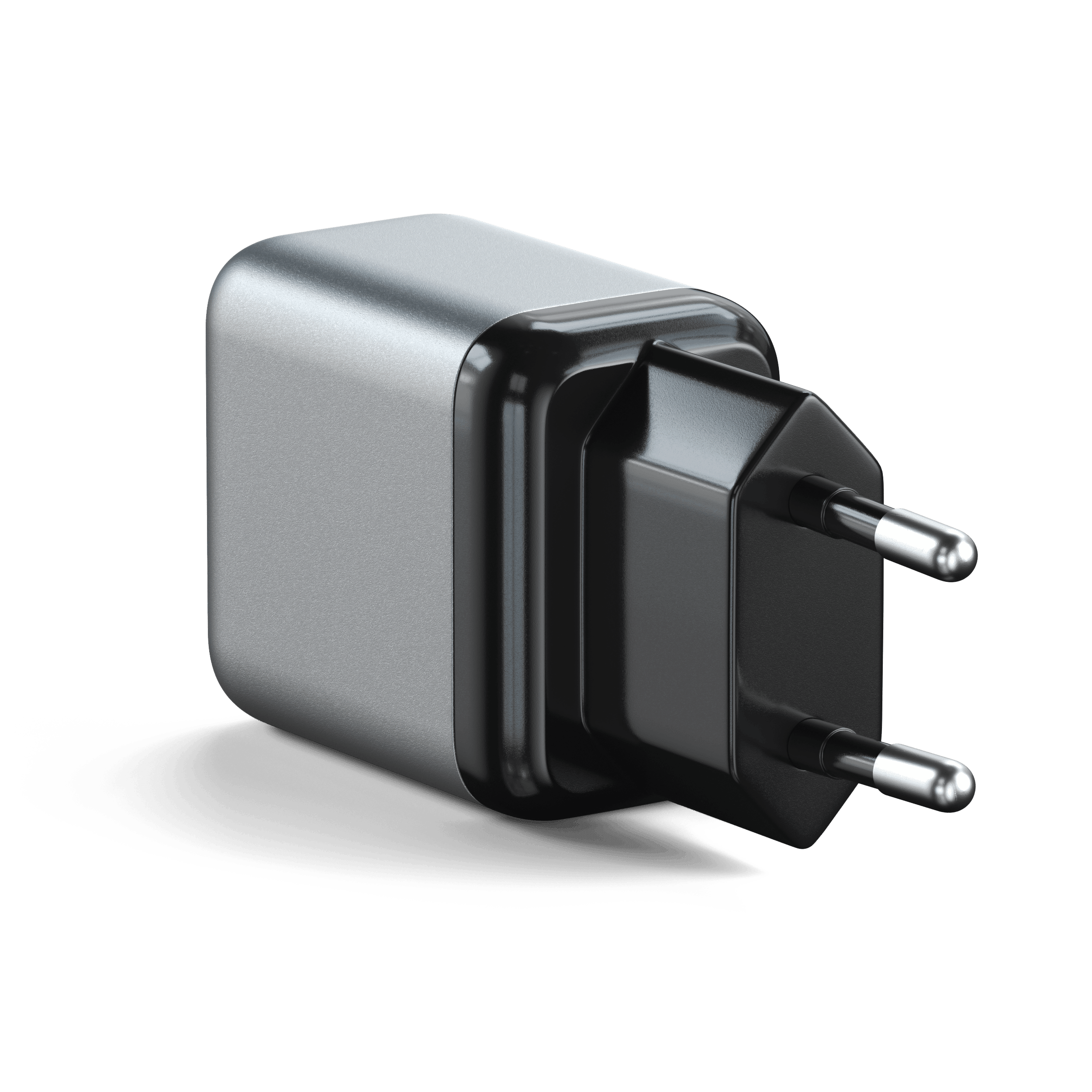 Alt View 6. Satechi - 30W USB-C PD GaN Wall Charger - Silver.