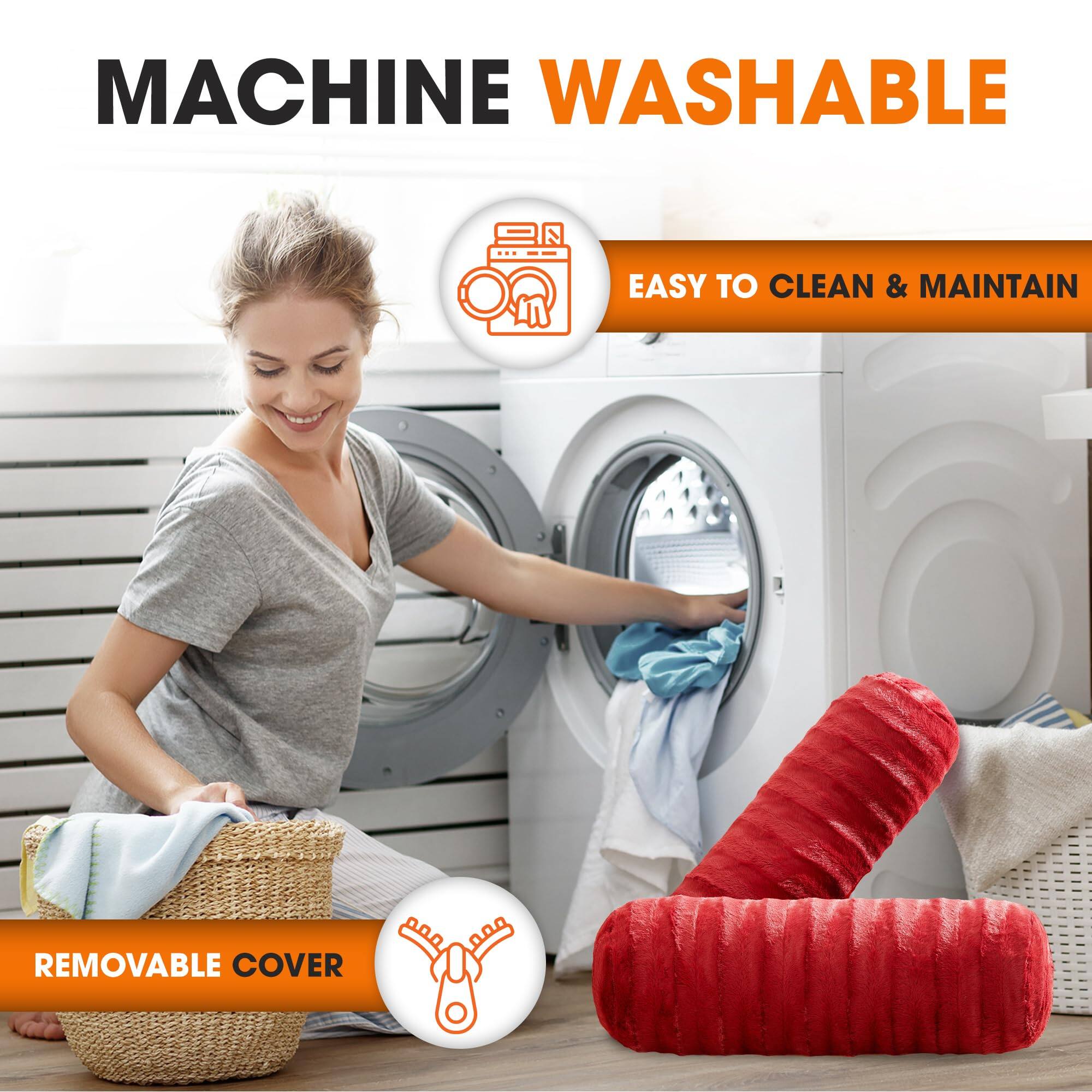MACHINE WASHABLE  
EASY TO CLEAN & MAINTAIN  
REMOVABLE COVER