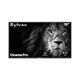 Sylvox - 75" Cinema Pro Series Helio QLED 4K 3500Nit 120Hz IP56 Waterproof Smart Google Full Sun Outdoor TV