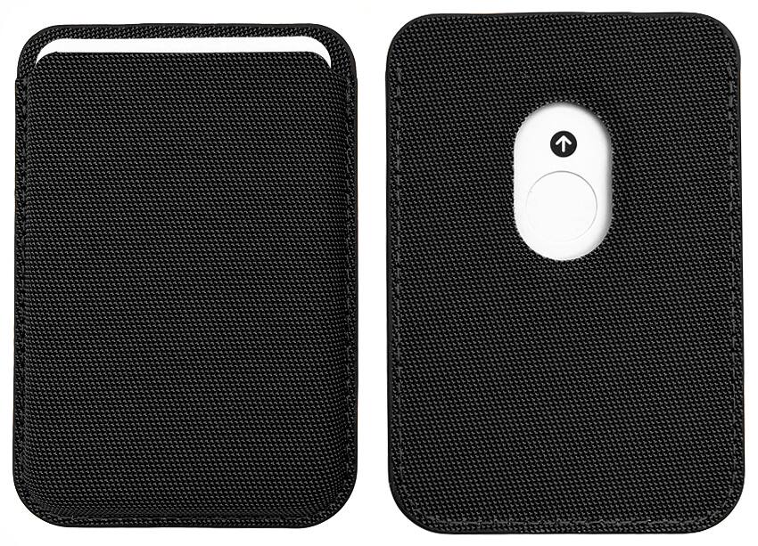 Alt View 4. Nakedcellphone - Woven Combo for iPhone 17 Pro - Tough Case + Magnetic Wallet + Crossbody Strap (Compatible with MagSafe) - Black.