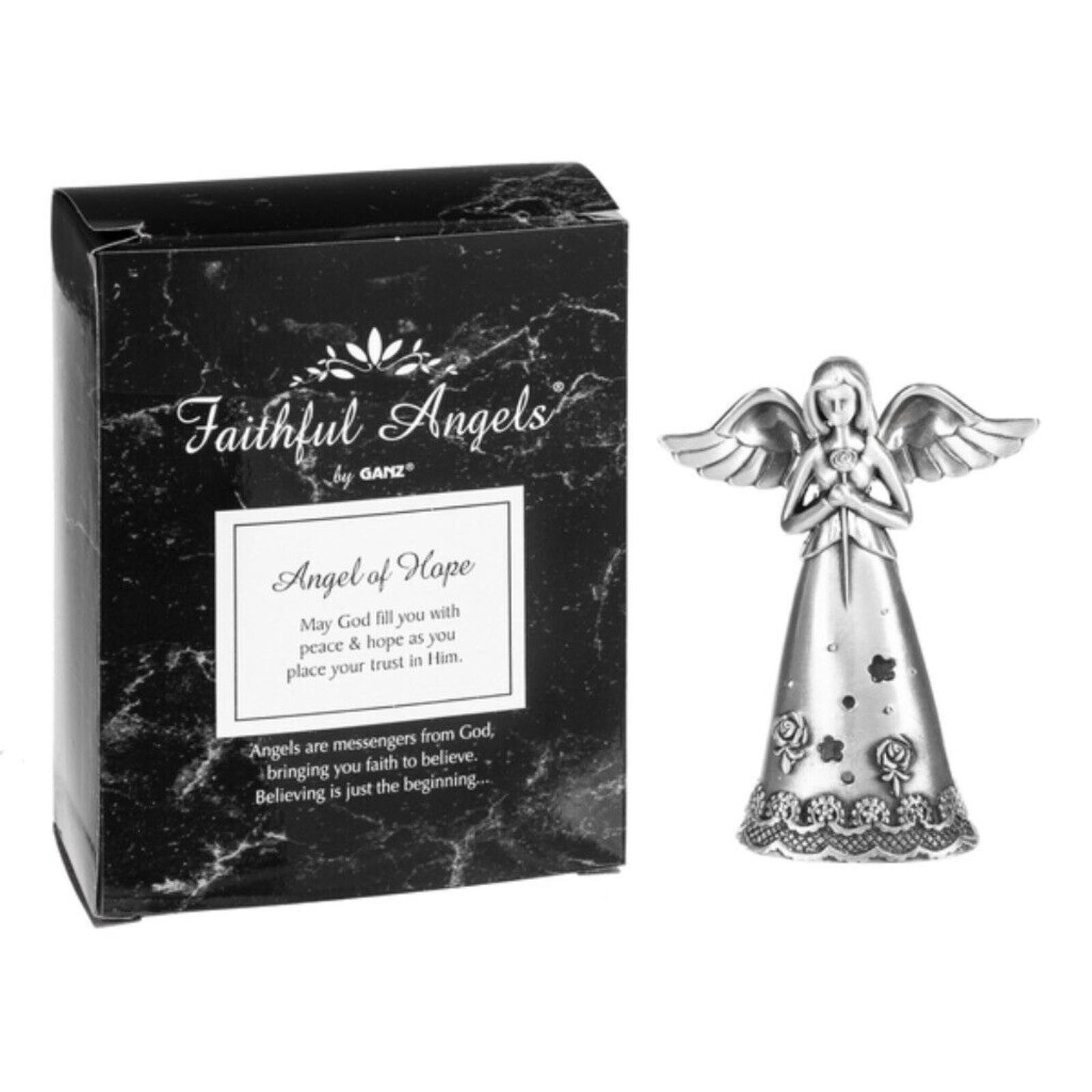 Ganz - Faithful Angel of Hope Zinc Figurine 3.6 Inch - Silver
