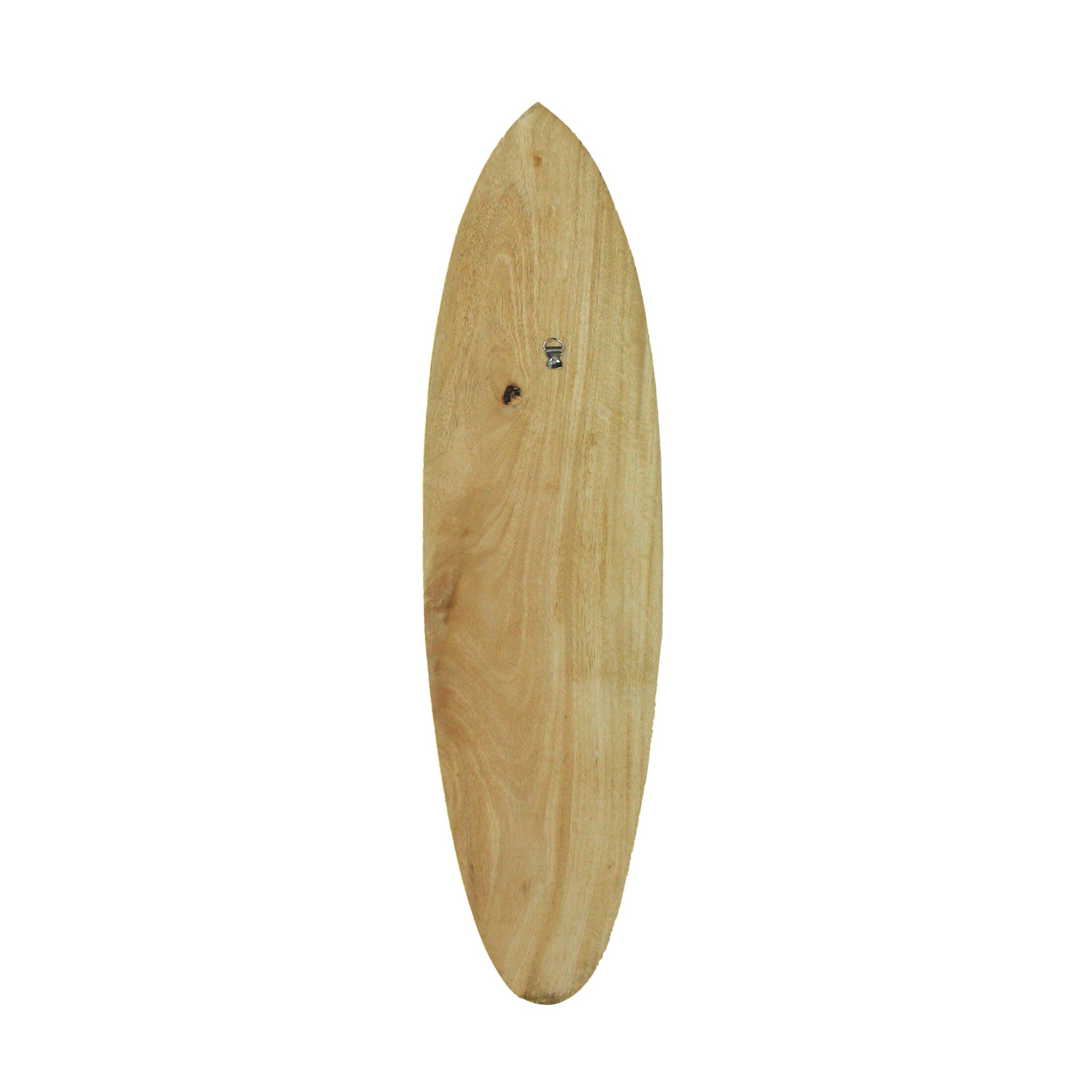 Alt View 4. Zeckos - Set of 3 Wooden Striped Surfboard Wall Hangings 32 Inches Long - Multicolored.