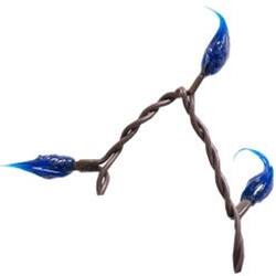 Angle. BreeBe - *Midnight Blue Silicone Teeny Lights 20ct - Blue, Brown.