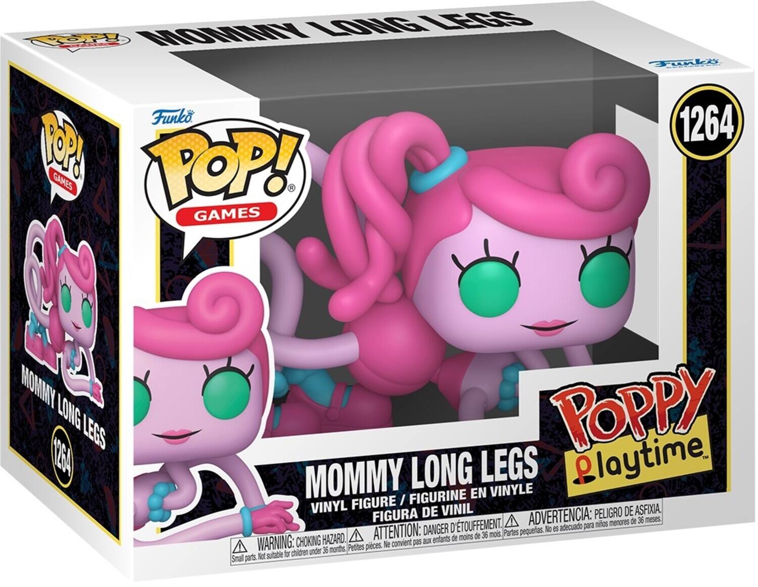 LONG LEGS OPy MOMNY Funko RPA GAMES POP! GAMES Funki 1264 MOMMY LONG LEGS (264 POPPY laytime MOMMY LONG LEGS P FIGURINE EN VINYLE FIGURE / VINYL DE VINIL PELIGRO DE ASFIXIA. FIGURA ADVERTENCIA: menores de 36 meses D'TOUFFEMENT. adecuado para nios ATTENTION: DANGER pequeas. No es de 36 mois. Partes CHOKING HAZARD. Bux enfants de moins WARNING: pieces. Ne convient pas under 36 months Petites Not suitable for children Smal parts.