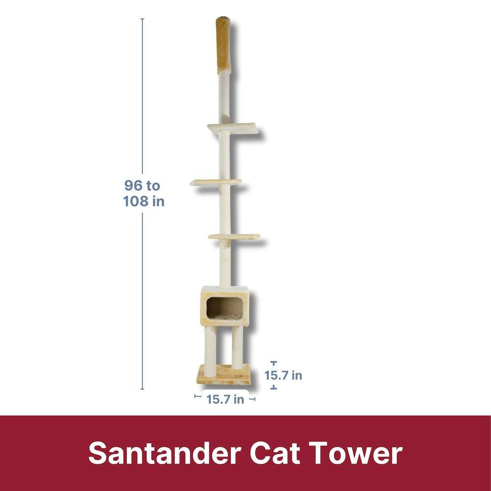 96 to 108 in  
15.7 in  
15.7 in  
Santander Cat Tower