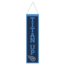 WinCraft - Tennessee Titans 8" x 32" Slogan Wool Banner - Multicolor