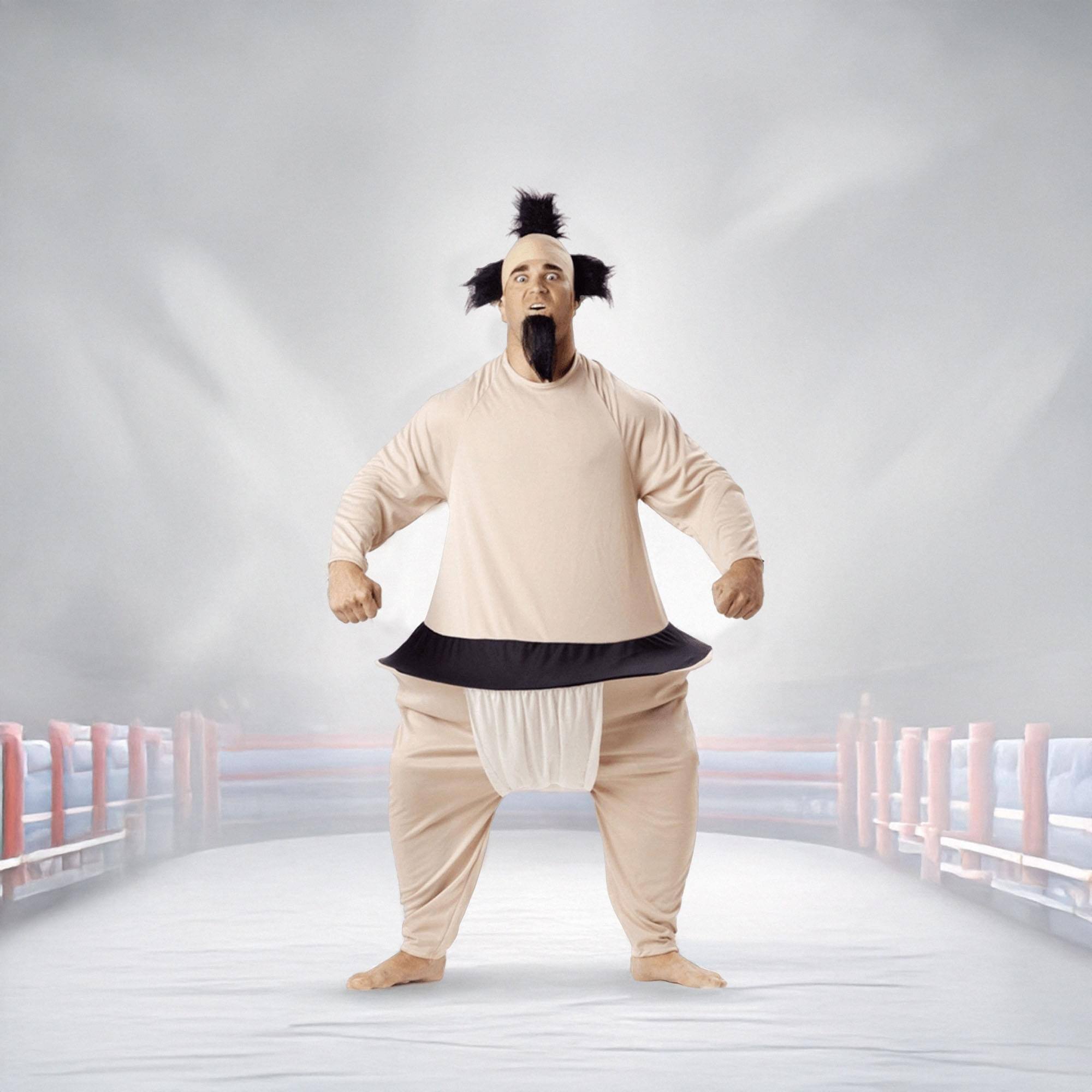 Alt View 1. California Costumes - Sumo Wrestler Adult Costume One Size Fits Most - Beige.