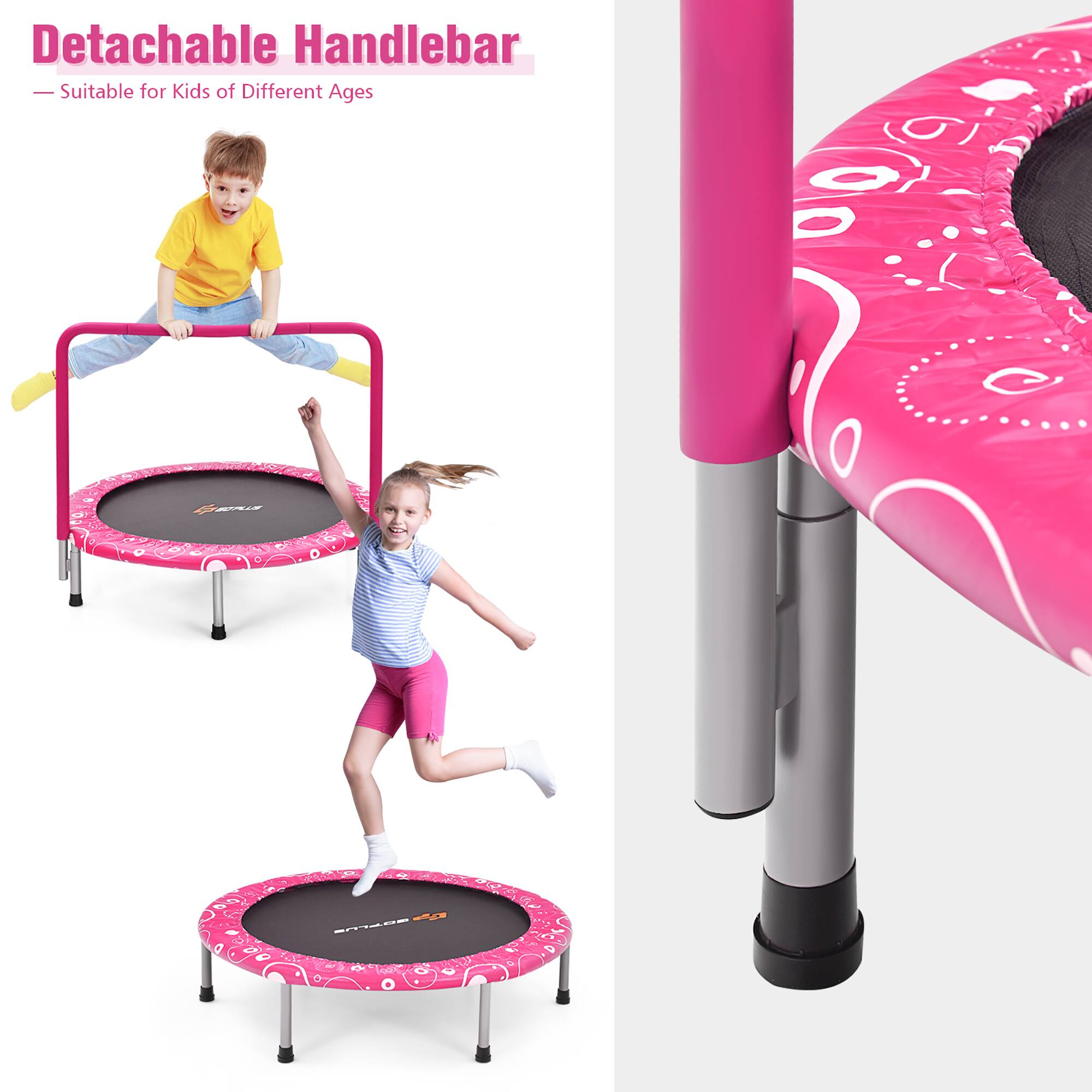 Detachable Handlebar  
— Suitable for Kids of Different Ages