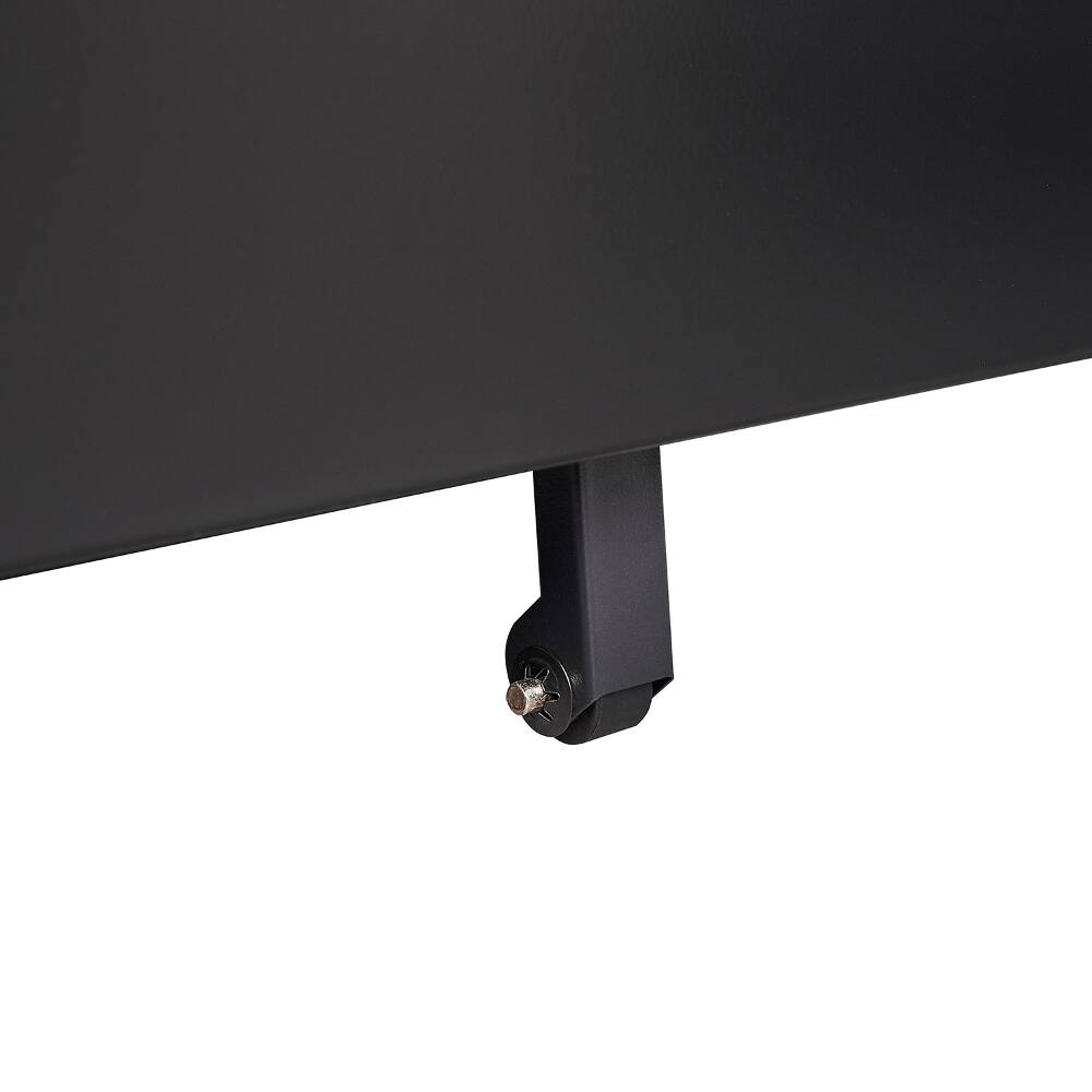 Alt View 3. Loheer - Loheer 3 Drawer Mobile File Cabinet Black Metal Rolling Cabinet with Lock for Legal Letter Size Under Desk.