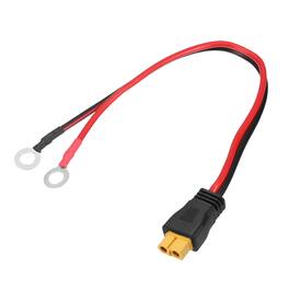 Unique Bargains - XT60 to O Ring Terminal Cable, 12AWG XT60 Female 300V to O Ring for Lithium Battery/Solar/Drone - Red and Black