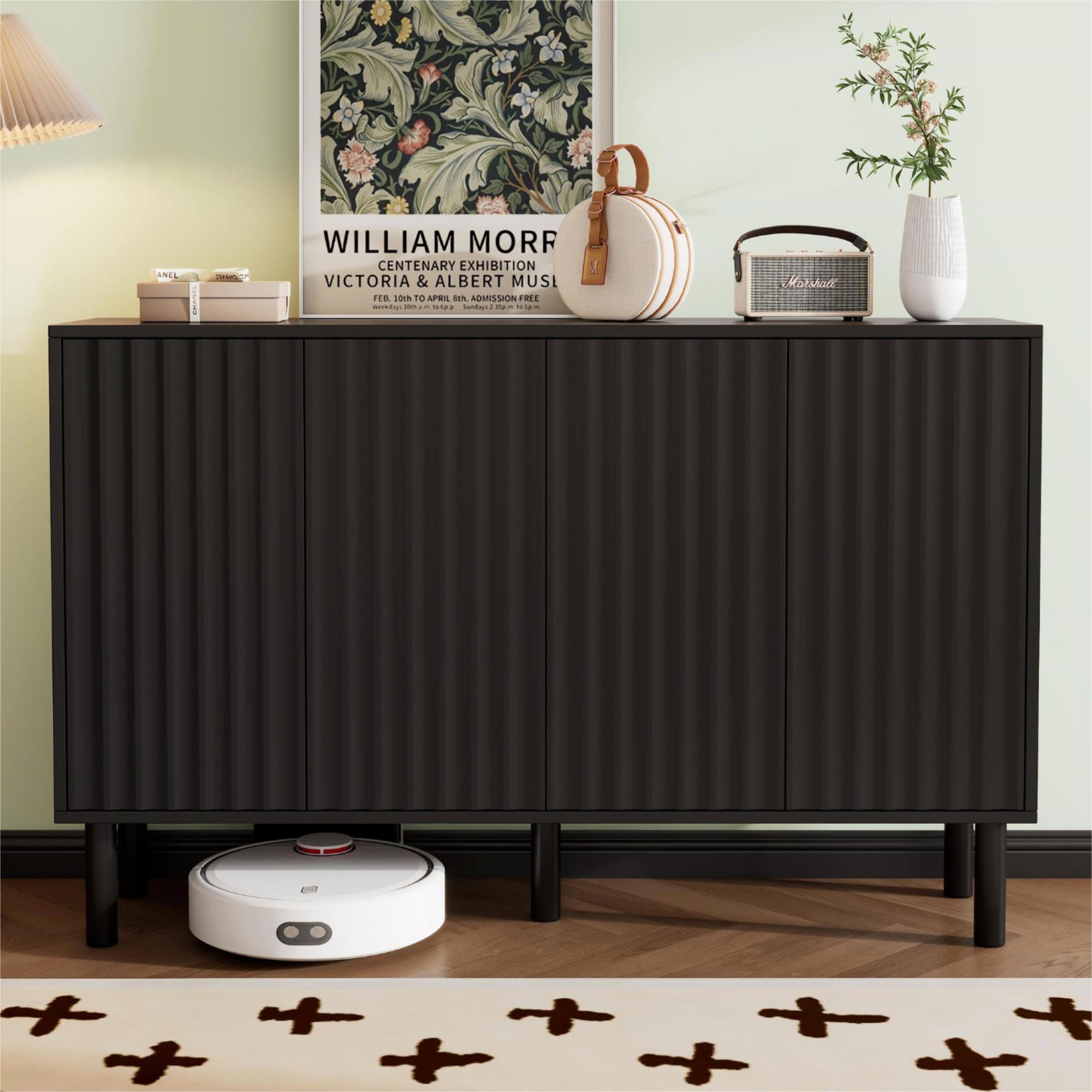 WILLIAM MORRIS  
CENTENARY EXHIBITION  
VICTORIA & ALBERT MUSEUM  
FEB. 10th to APRIL 10th, ADMISSION FREE