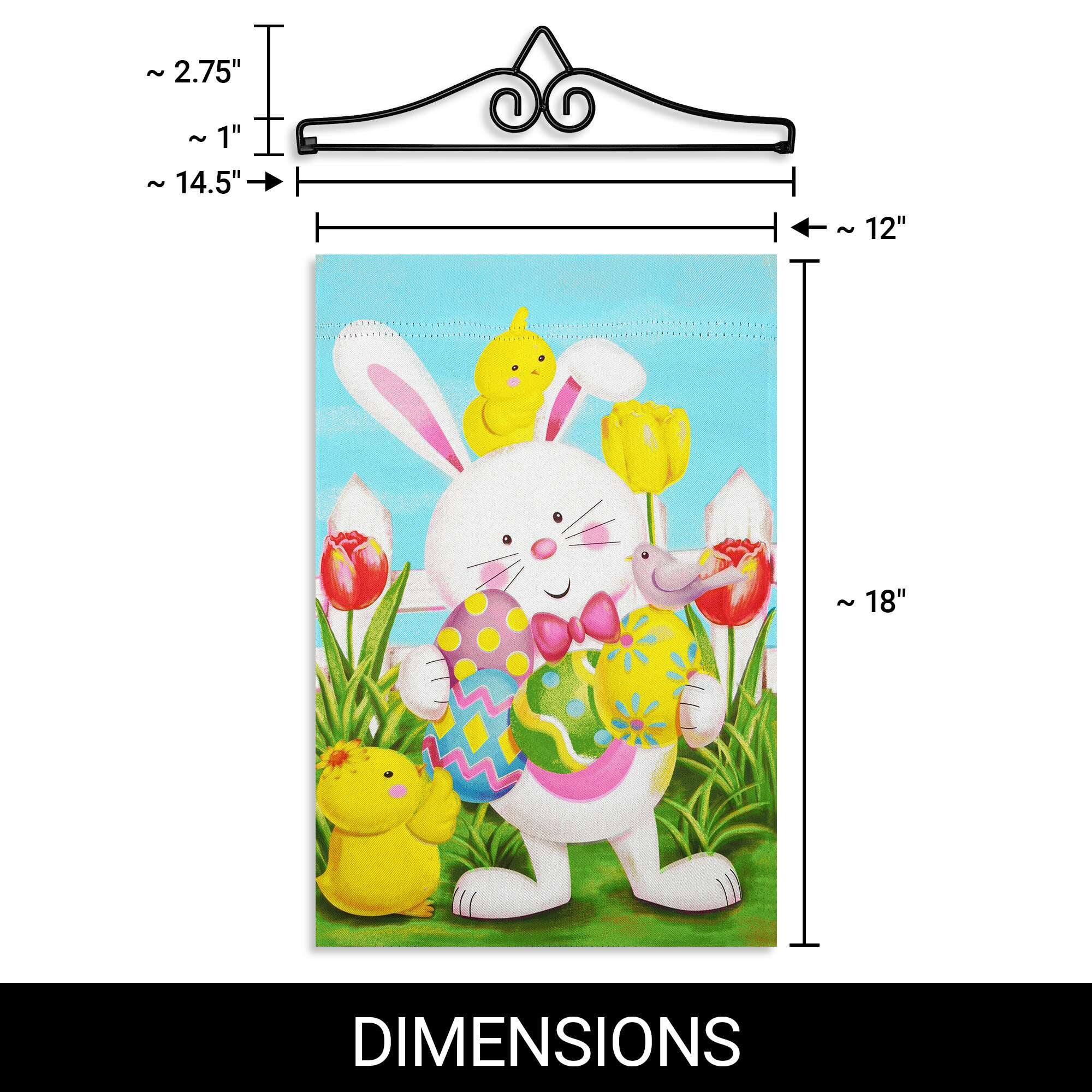 - ~ 2.75" 
- ~ 1" 
- ~ 14.5" 
- ~ 12" 
- ~ 18" 

DIMENSIONS