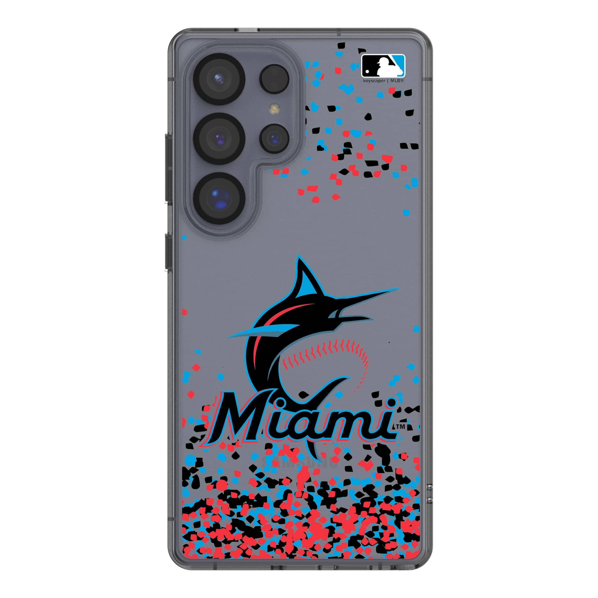 Keyscaper - MLB - Miami Marlins Galaxy S8 Confetti Design Clear Case - S23 Plus - Multicolor price history on PriceWatchPro