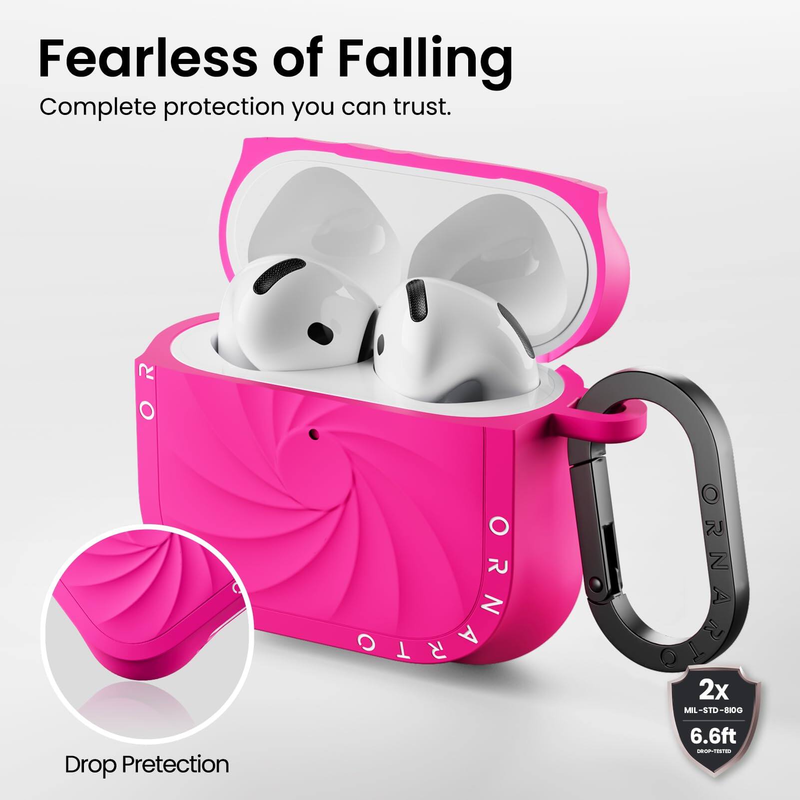 Fearless of Falling  
Complete protection you can trust.  

Drop Protection  

DONARIO Z  
2x ORNAP MIL-STD-810G 6.6ft DROP-TESTED