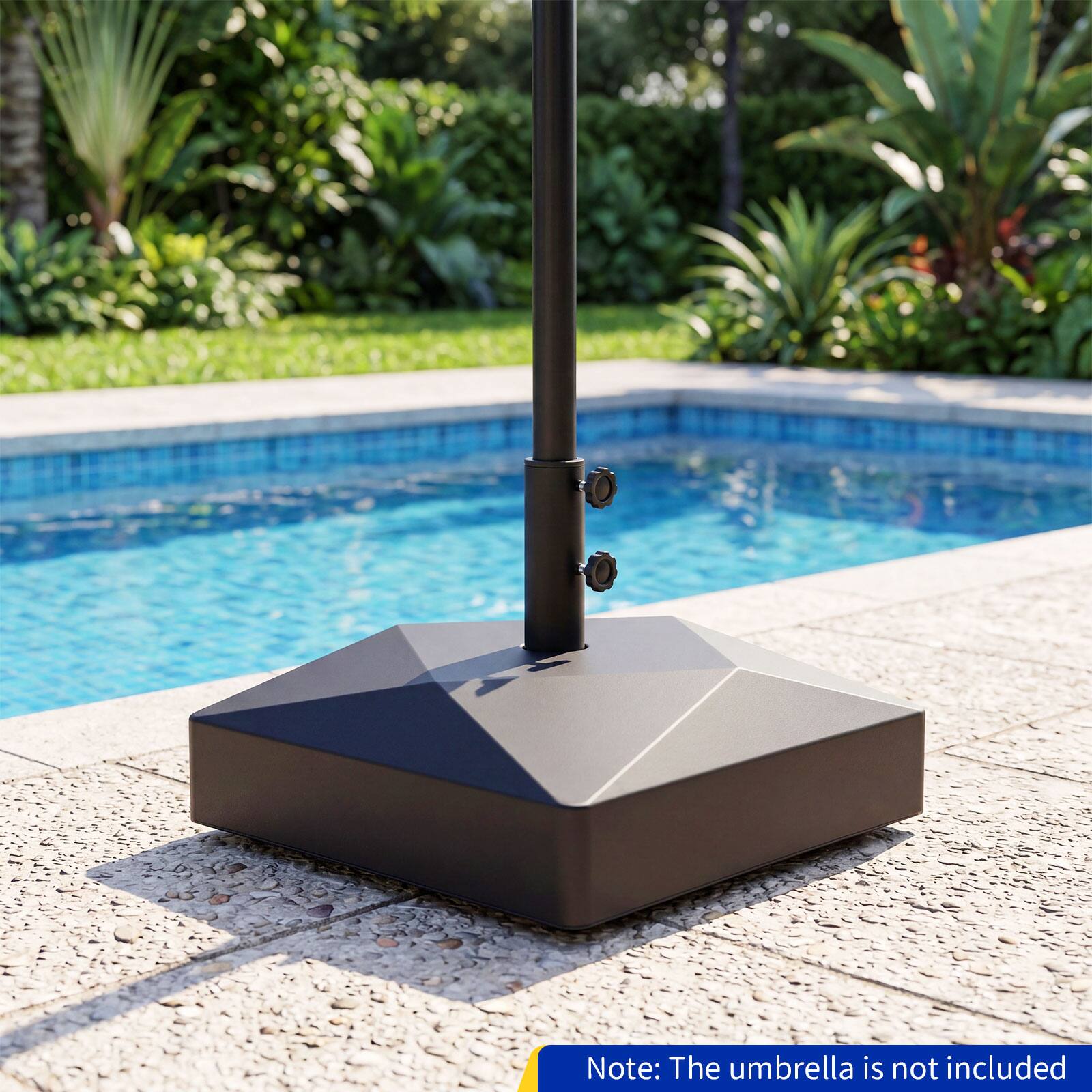 Note: The umbrella is not included.