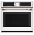 Café - 30" Smart Built-In Single Electric Convection Wall Oven with Air Fry and Precision Cooking Modes - Matte White