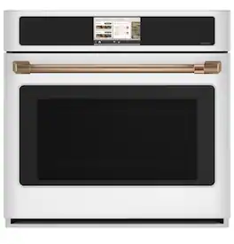 Café - 30" Smart Built-In Single Electric Convection Wall Oven with Air Fry and Precision Cooking Modes - Matte White