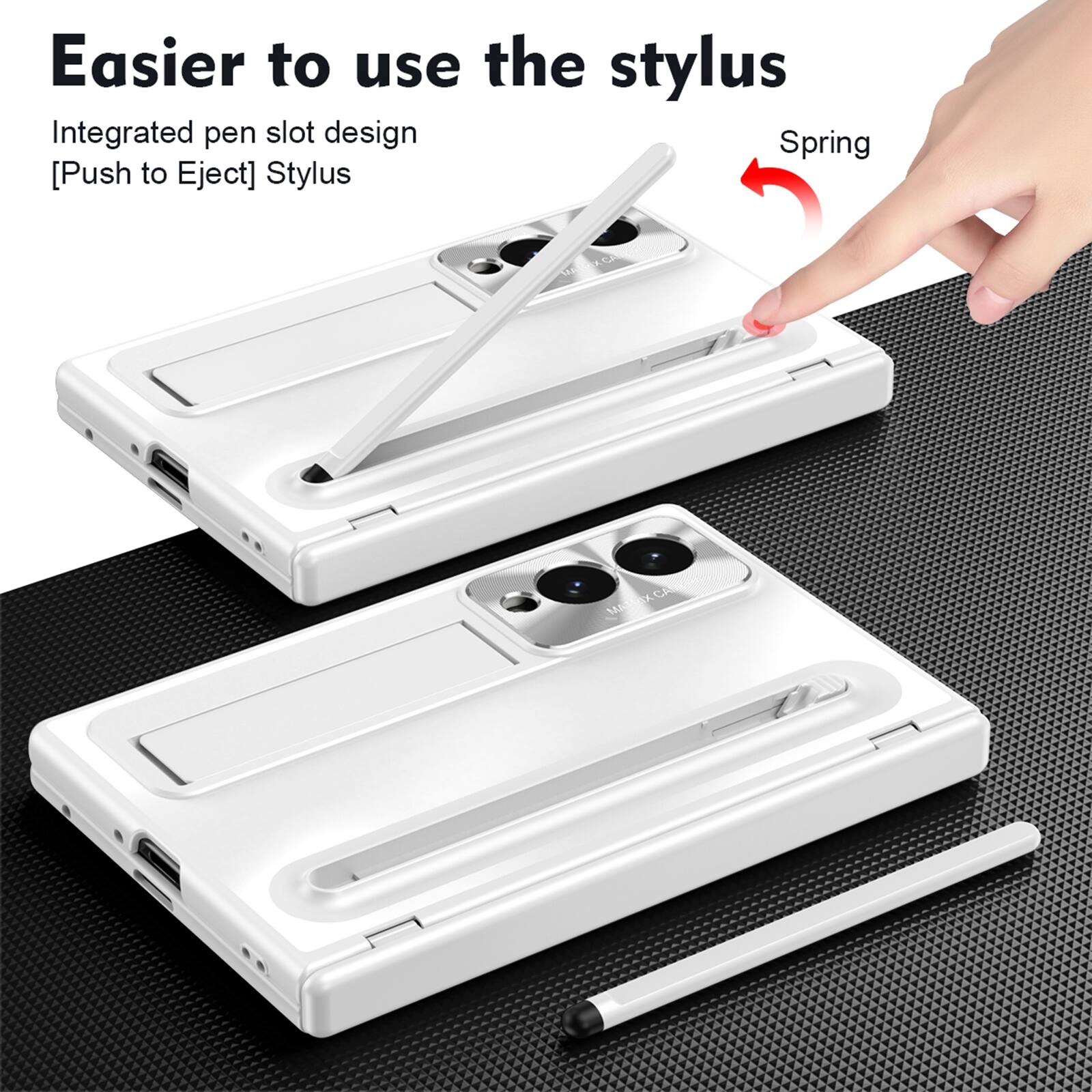 Easier to use the stylus  
Integrated pen slot design  
[Push to Eject] Stylus  
MA  
MATRIX