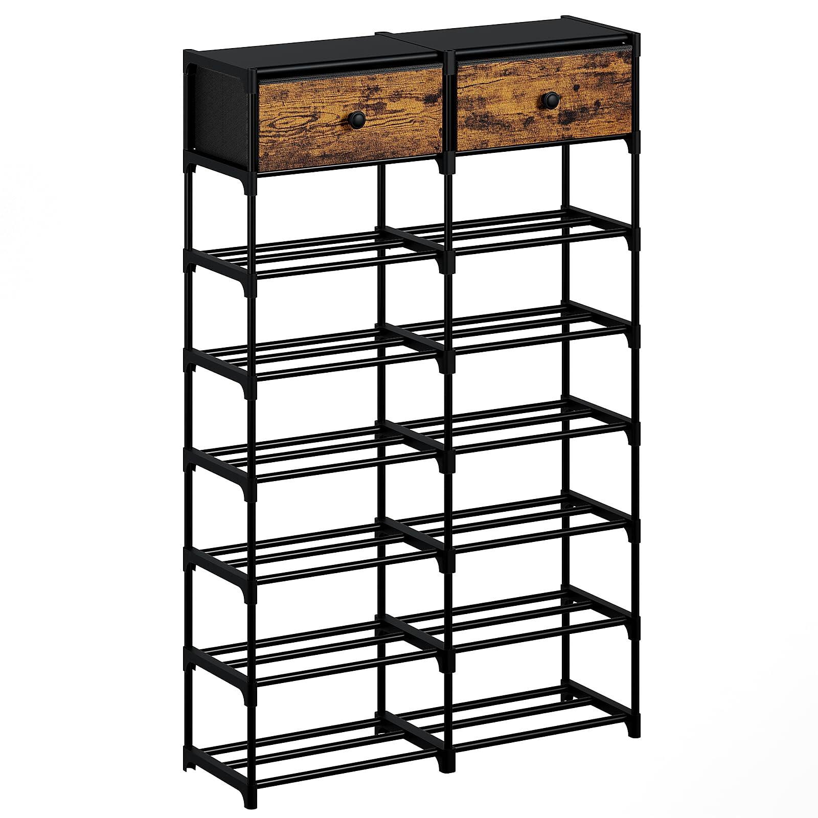 Rustic Brown and Black 8 Tier