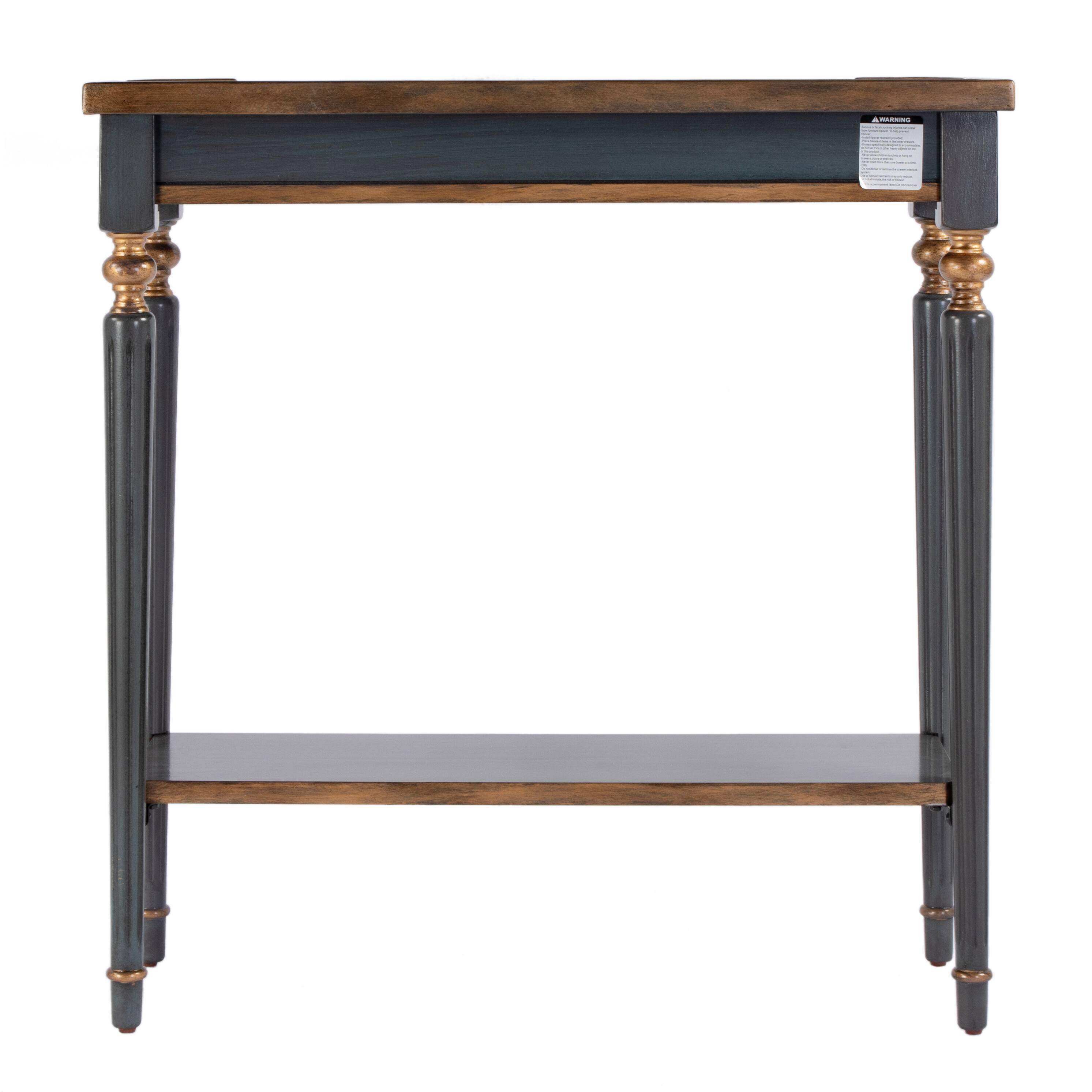 Alt View 5. Butler Specialty - Aubrey 29 in. W Rectangular Console Table with Lower Open Shelf - Pastel Blue.