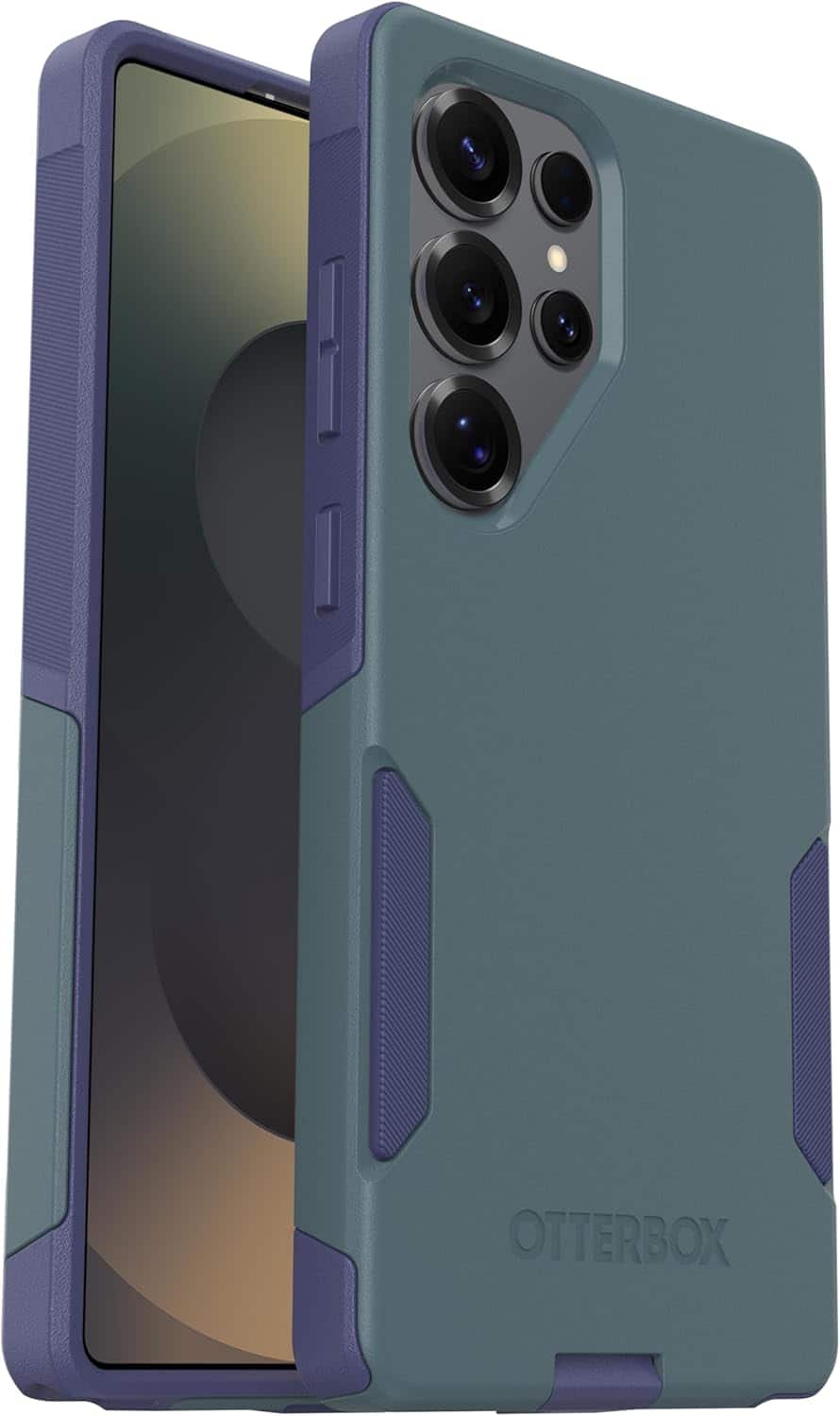 OtterBox - Commuter Series Hard Shell for Galaxy S25 Ultra - Harbor Storm (Green & Blue)