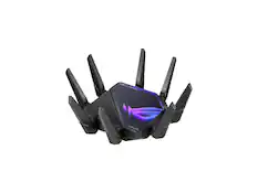 Front. ASUS - Asus ROG Rapture GT-AXE16000 Ethernet Wireless Router - Quad Band - 2.40 GHz ISM Band - 6 GHz UNII Band - 10 Gigabit - Unknown.