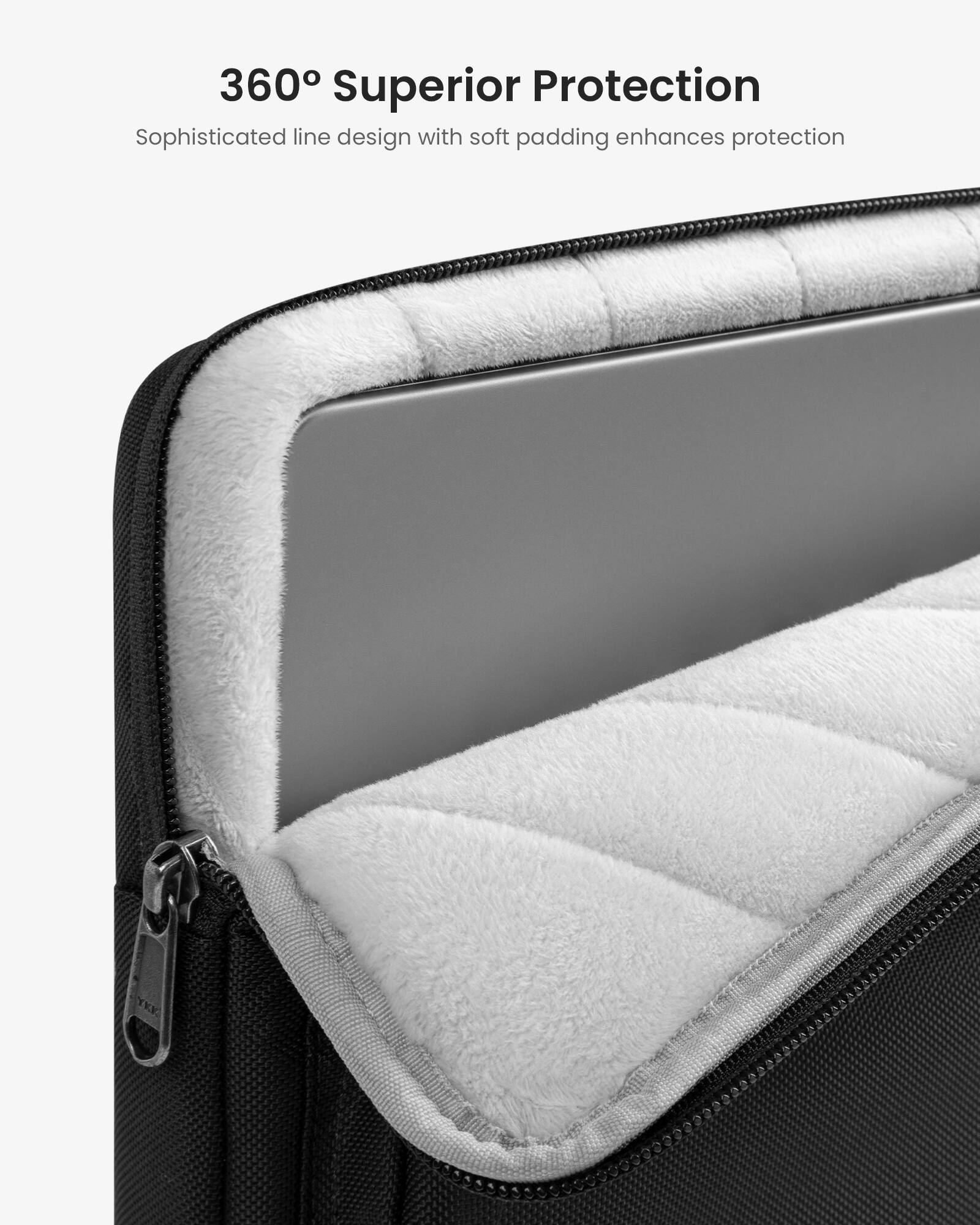 360 Superior Protection: Sophisticated line design with soft padding enhances protection.