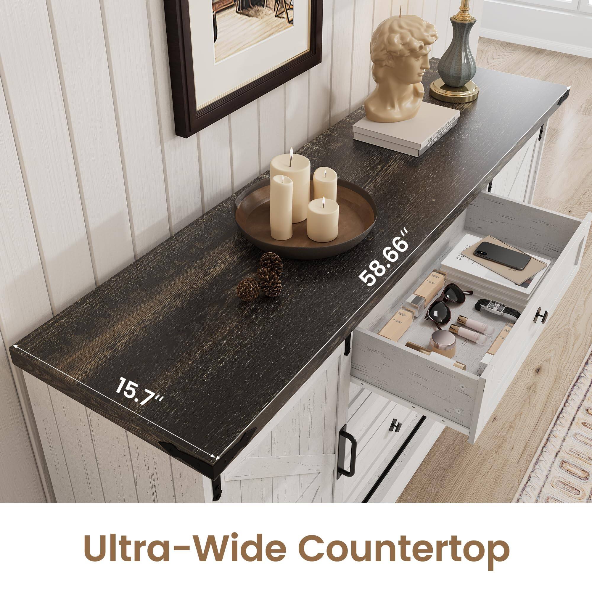 Ultra-Wide Countertop

58.66"  
15.7"