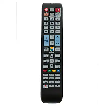 SOURCE FV STD GUIDE ST8 STB MENU 1 STE CONTROL 2 3 4 5 6 7 8 9 0 PRE-CH + VOL MUTE CH LIST CH MENU 0.. GUIDE SMART HUB TOOLS INFO 1 RETURN C EXIT -9 A B C D C-MANUAL SEARCH KEYPAD HH P.SIZE cC N59-011798
RM59-011798