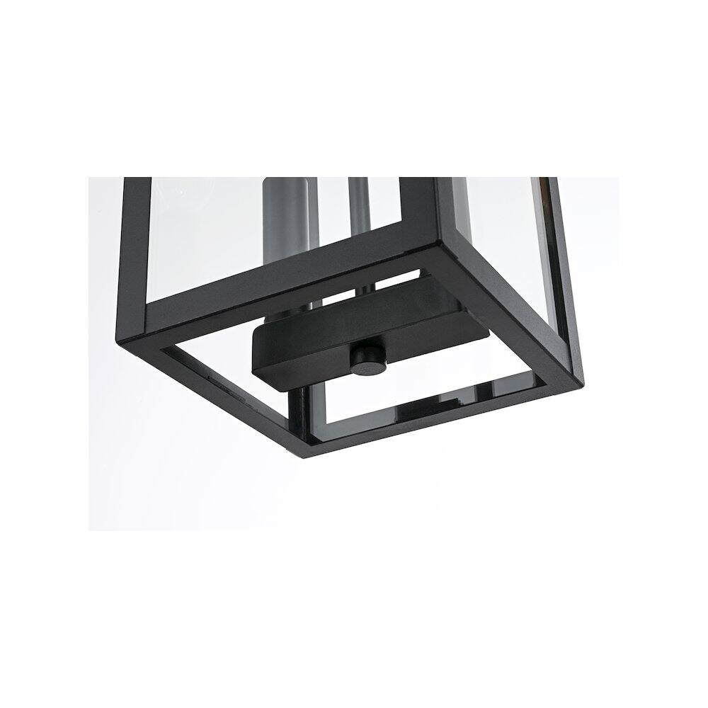 Alt View 1. Elegant Lighting - Venango 7 inch Outdoor Pendant in Black - Black.