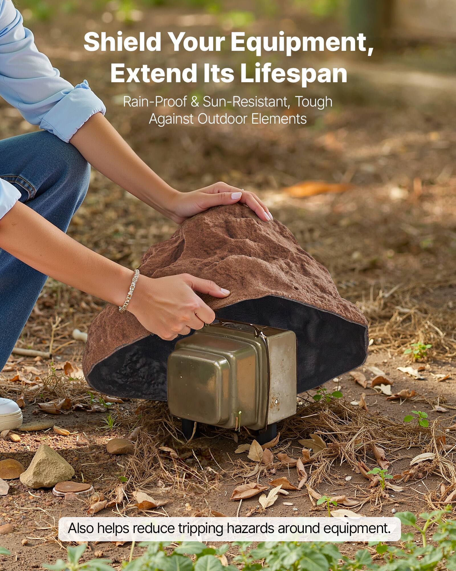 Shield Your Equipment, Extend Its Lifespan  
Rain-Proof & Sun-Resistant, Tough Against Outdoor Elements  
Also helps reduce tripping hazards around equipment.
